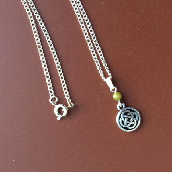 Celtic Connemara marble pendant