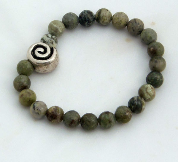 Connemara marble spiral bracelet
