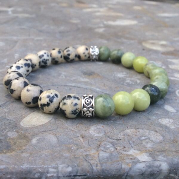 Jasper and Connemara marble bracelet